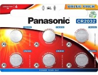 Батарейки Panasonic CR2032 6 pcs (CR2032EL/6B)