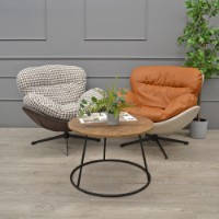 Fotoliu Deco Euforia Brown/White imaginea #3 — magazin online Desire.md