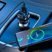 Автомобильная зарядка Hoco Z40 Superior + Micro Black фото №3 — интернет-магазин Desire.md