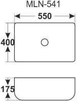 Умывальник Melana MLN-541 фото №2 — интернет-магазин Desire.md