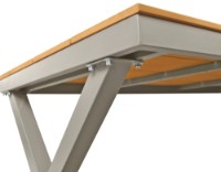 Садовый стол Deco Terasa TER-F10 Grey/Wood фото №4 — интернет-магазин Desire.md