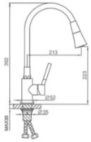 Baterie bucătărie Frap F4044 imaginea #2 — magazin online Desire.md