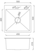 Кухонная мойка Gappo GS5050 фото №3 — интернет-магазин Desire.md