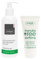 Set Cadou Ziaja Manuka Tree Purifying Day Cream 50ml + Normalising Cleansing Gel 200ml
