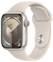 Смарт-часы Apple Watch Series 9 GPS 41mm Starlight Aluminium Case with Starlight Sport Band S/M (MR8T3)