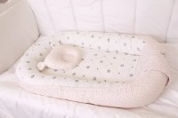 Cuib pentru bebelúș Perna Mea Buline Pink imaginea #5 — magazin online Desire.md