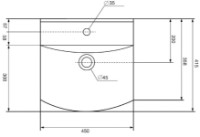 Lavoar Keramin Clermont 45 White imaginea #2 — magazin online Desire.md
