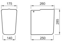 Piedestal lavoar Roca Adele (A335191000) imaginea #2 — magazin online Desire.md
