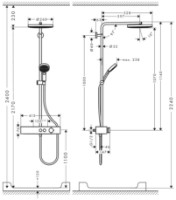 Душевой набор Hansgrohe Pulsify (24220670) фото №2 — интернет-магазин Desire.md