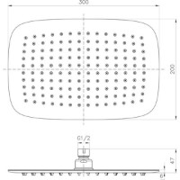 Душевая головка Imprese S300200SS6 фото №2 — интернет-магазин Desire.md
