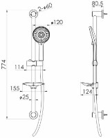 Set pentru duș Imprese SPR144 f03800110NW imaginea #2 — magazin online Desire.md