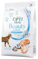 Hrană uscată pentru pisici Optimeal Adult Cat Beauty Podium Seafood 1.5kg imaginea #1 — magazin online Desire.md