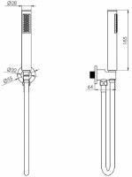 Душевой набор VOLLE Cascada B50 (1586.170204) фото №2 — интернет-магазин Desire.md