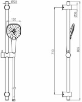 Set pentru duș VOLLE Cascada B70 (1586.170501) imaginea #2 — magazin online Desire.md