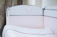 Lenjerie de pat pentru copii Perna Mea Confort Stele Pink