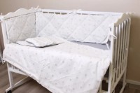 Lenjerie de pat pentru copii Perna Mea Coronita Grey