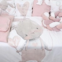 Lenjerie de pat pentru copii Perna Mea Cosita Iepuras Pink imaginea #4 — magazin online Desire.md