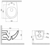 Унитаз QuarterBath Concorde Rimless (114319) фото №2 — интернет-магазин Desire.md
