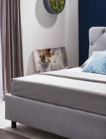 Кровать Ambianta Cristal 1.4m Gri фото №2 — интернет-магазин Desire.md