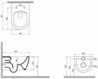 Vas WC QuarterBath Deep Rimless (114321) imaginea #2 — magazin online Desire.md