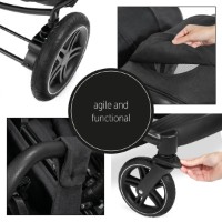 Коляска Hauck Uptown Duo Melange Black фото №4 — интернет-магазин Desire.md