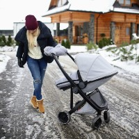 Муфта-рукавички на детскую коляску Womar Zaffiro Merino Wool Gray фото №3 — интернет-магазин Desire.md