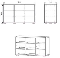 Обувница Компанит ТО-26 Дуб Сонома фото №2 — интернет-магазин Desire.md