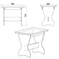 Обеденный стол Компанит КС-2 Нимфея Альба фото №2 — интернет-магазин Desire.md
