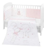 Lenjerie de pat pentru copii Kikka Boo Hippo Dreams Pink New