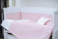 Lenjerie de pat pentru copii Perna Mea Elegance Buline Pink