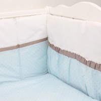 Lenjerie de pat pentru copii Perna Mea Renaissance Buline Albastru