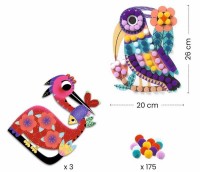 Набор для декорирования Djeco Atelier Pompons DJ00070 фото №3 — интернет-магазин Desire.md