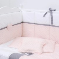 Lenjerie de pat pentru copii Perna Mea Renaissance Buline Pink