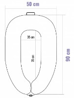 Гнездо для малыша Perna Mea Satin Grey фото №3 — интернет-магазин Desire.md