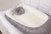 Гнездо для малыша Perna Mea Satin Grey фото №4 — интернет-магазин Desire.md