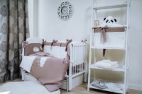 Lenjerie de pat pentru copii Perna Mea Satin Urs Maro imaginea #3 — magazin online Desire.md