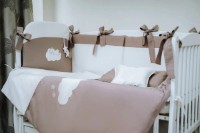 Lenjerie de pat pentru copii Perna Mea Satin Urs Maro imaginea #4 — magazin online Desire.md