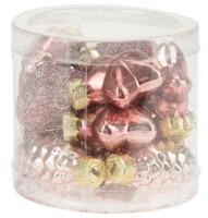 Набор ёлочных игрушек Christmas Pink (51159)