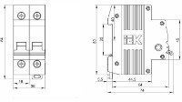 Выключатель нагрузки IEK ВН-32 2Р 20А 6pcs