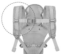 Кенгуру для новорожденных Kikka Boo Chloe Grey (31108010024) фото №4 — интернет-магазин Desire.md