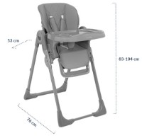 Scaun de masa Kikka Boo Comfy Grey imaginea #10 — magazin online Desire.md