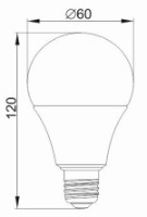 Bec IEK LLF-A60-9-230-40-E27-CL imaginea #2 — magazin online Desire.md