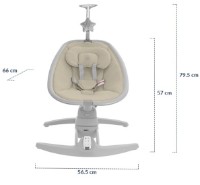 Leagăn pentru bebeluși Kikka Boo Spinny Beige imaginea #4 — magazin online Desire.md