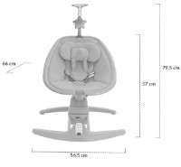 Leagăn pentru bebeluși Kikka Boo Spinny Pink imaginea #7 — magazin online Desire.md