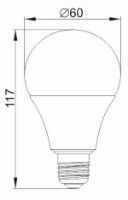 Bec IEK LLE-A60-13-230-30-E27 imaginea #2 — magazin online Desire.md