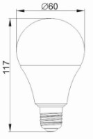 Лампа IEK LLE-A60-15-230-65-E27 фото №2 — интернет-магазин Desire.md