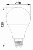 Лампа IEK LLE-A60-20-230-40-E27 фото №2 — интернет-магазин Desire.md