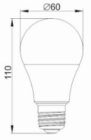 Bec IEK LLE-A60-9-230-65-E27 imaginea #2 — magazin online Desire.md