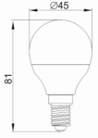 Лампа IEK LLE-G45-3-230-40-E14 фото №2 — интернет-магазин Desire.md