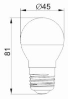 Лампа IEK LLE-G45-5-230-40-E27 фото №2 — интернет-магазин Desire.md